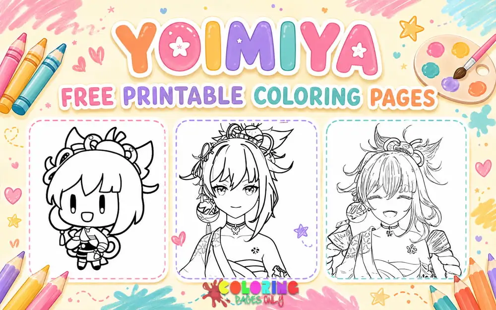 Yoimiya Coloring Pages