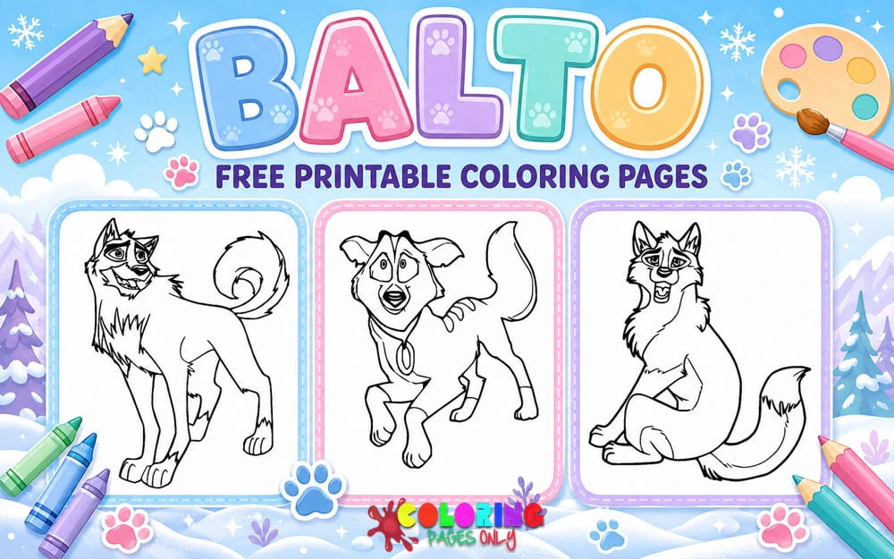 Balto Coloring Pages