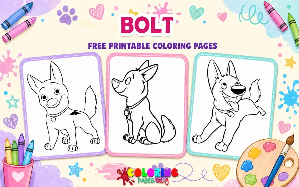 Bolt Coloring Pages