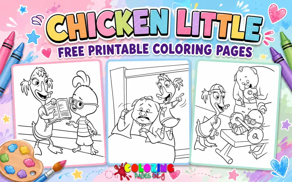 Chicken Little Coloring Pages