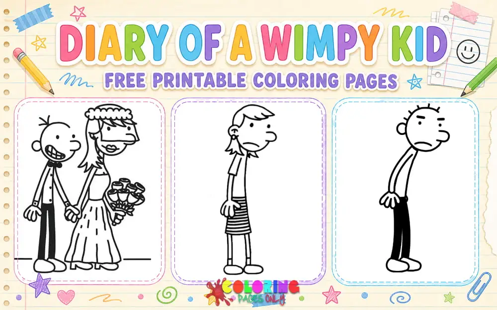 Diary Of A Wimpy Kid Coloring Pages