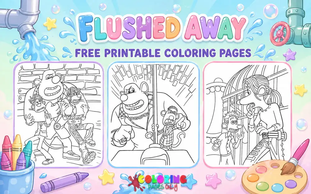 Flushed Away Coloring Pages