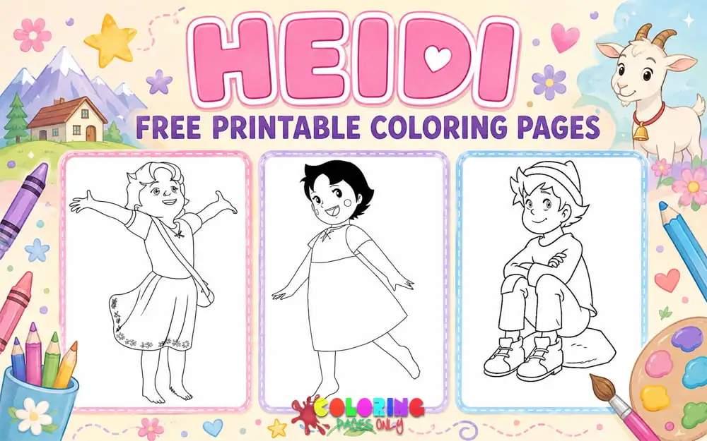 Heidi Coloring Pages