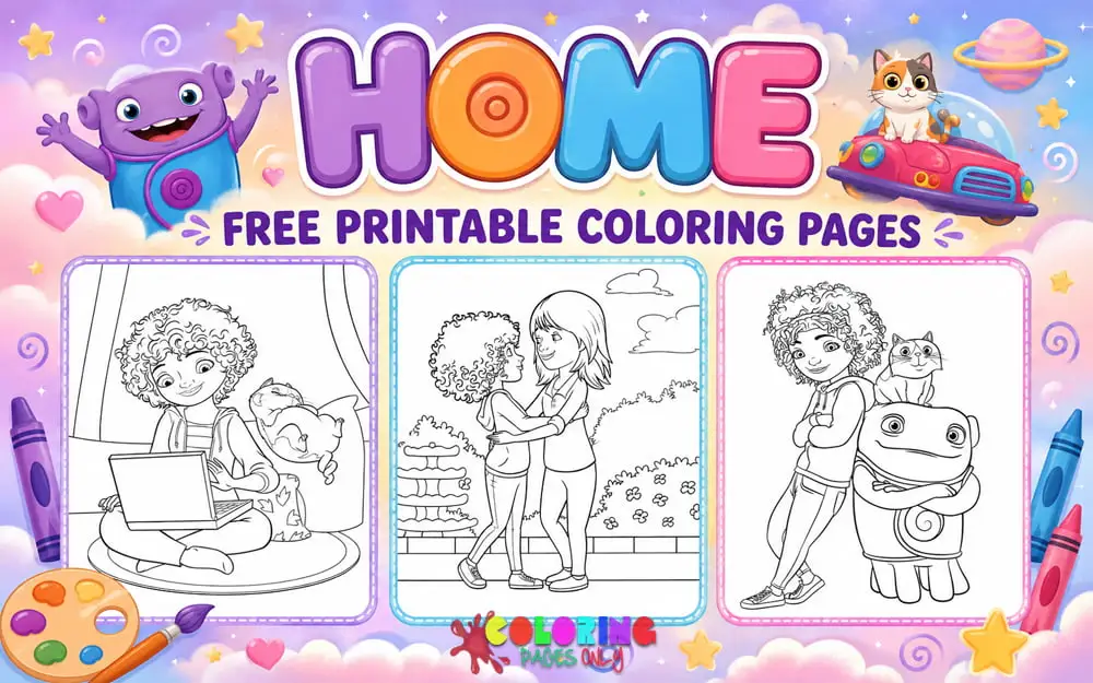 Home Coloring Pages