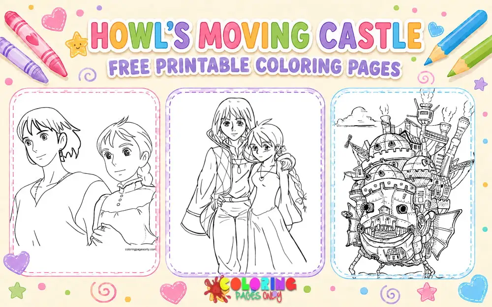 Howl's Moving Castle Coloring Pages