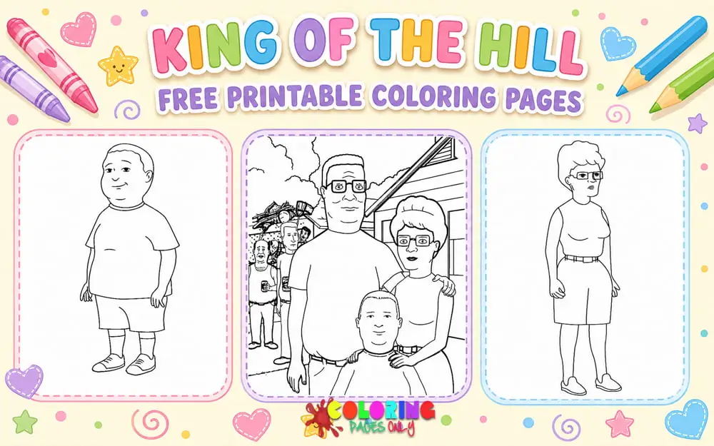 King of the Hill Coloring Pages