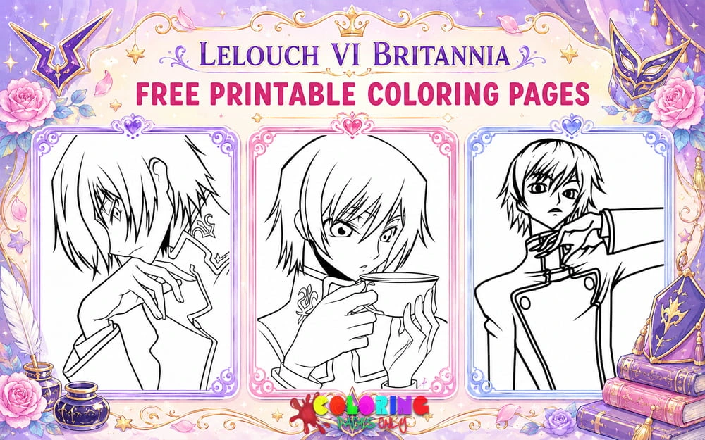 Lelouch vi Britannia Coloring Pages