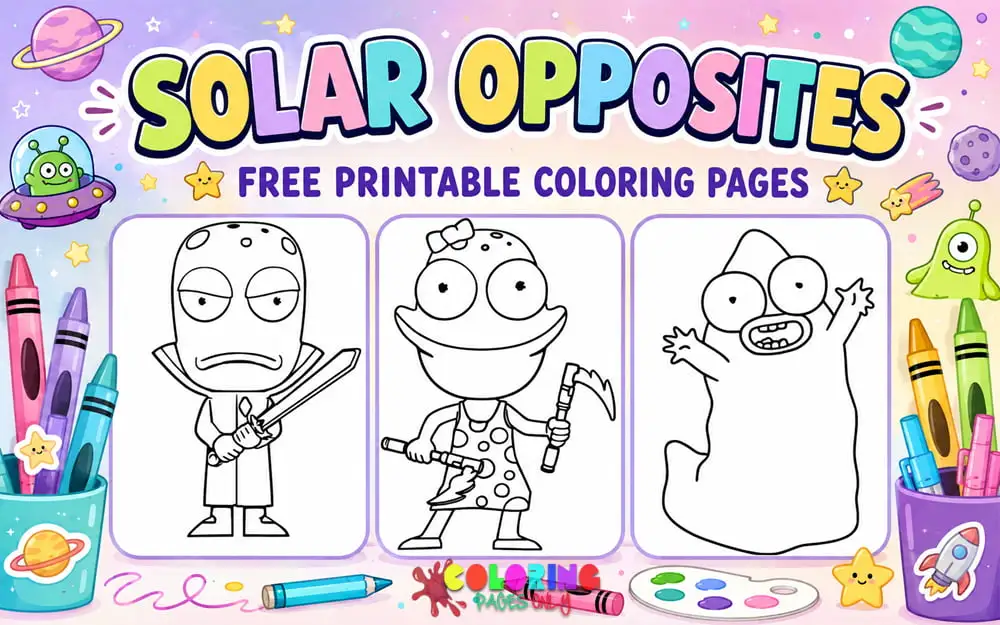 Solar Opposites Coloring Pages
