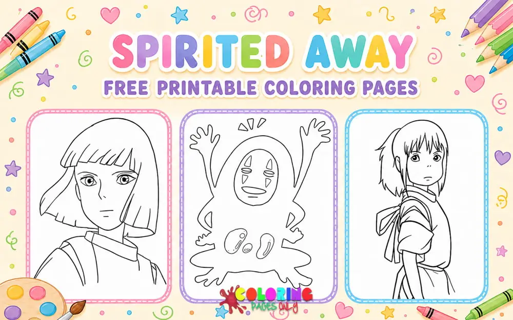 Spirited Away Coloring Pages