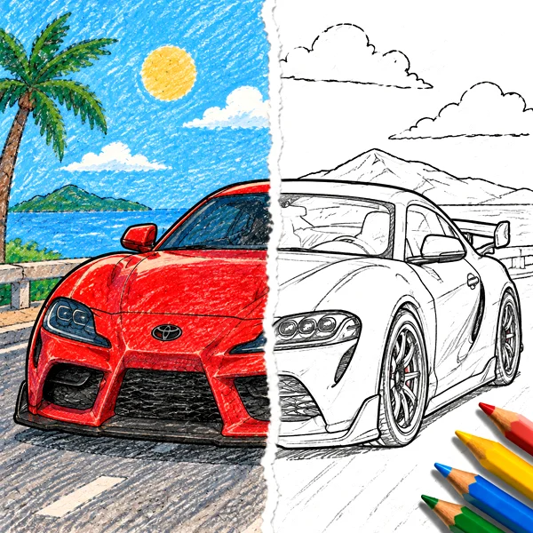 Car coloring pages