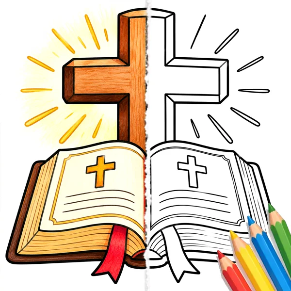 Christian and Bible coloring pages