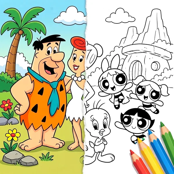 Classic & Vintage Cartoons Coloring Pages