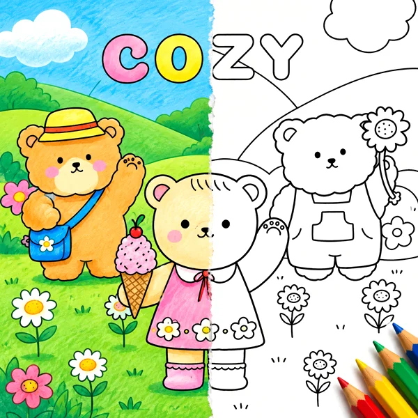 Cozy Coloring Pages