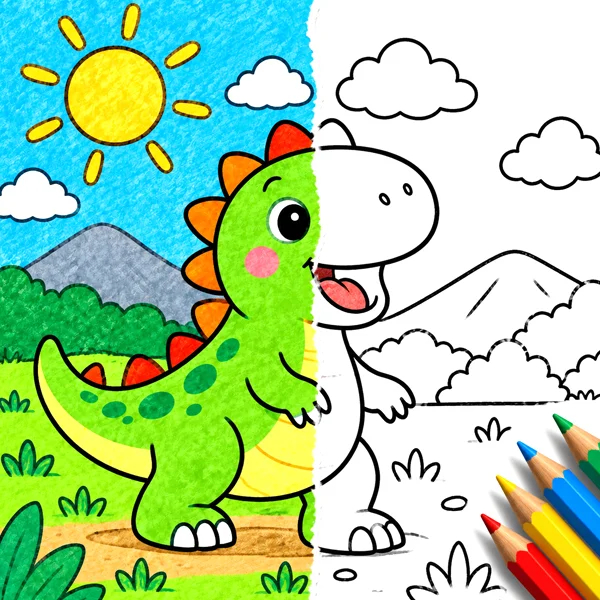 Dinosaurs coloring pages