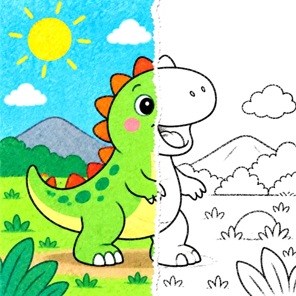 Dinosaurs coloring pages