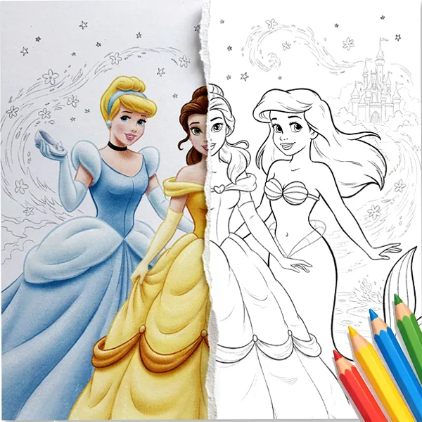 Disney Princess Coloring Pages