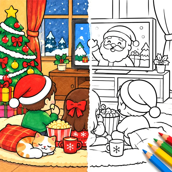 Holidays coloring pages