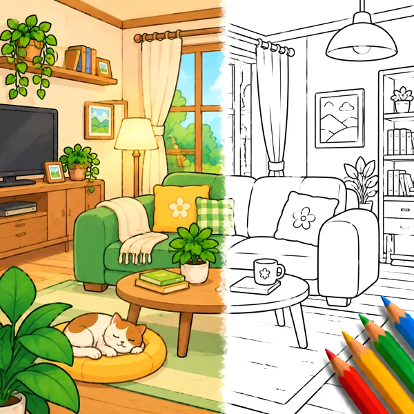 Home and Housework coloring pages