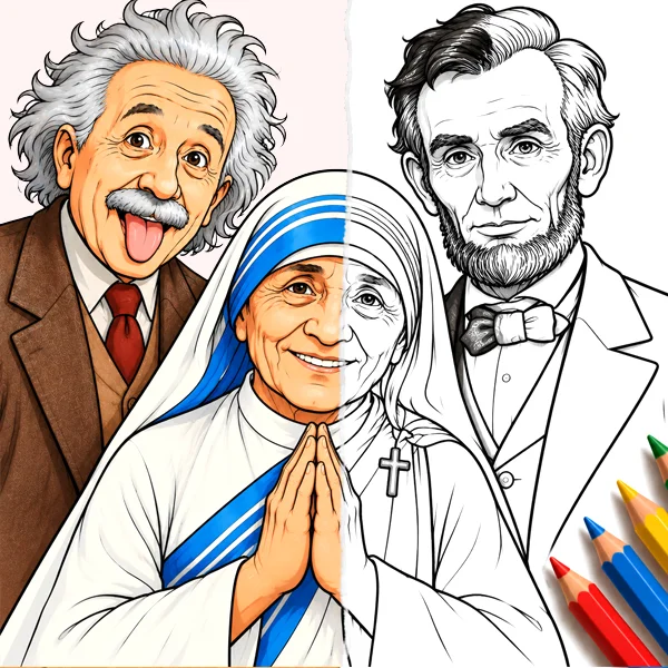People coloring pages
