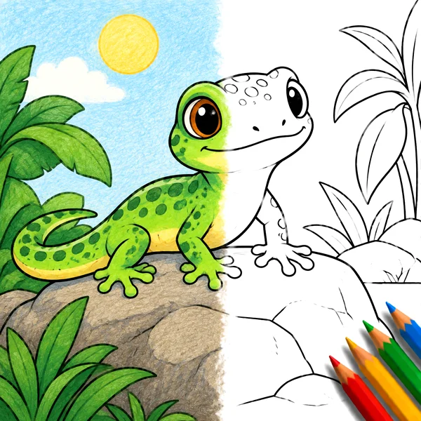 Reptiles coloring pages