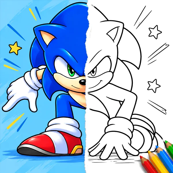 Sonic Coloring Pages