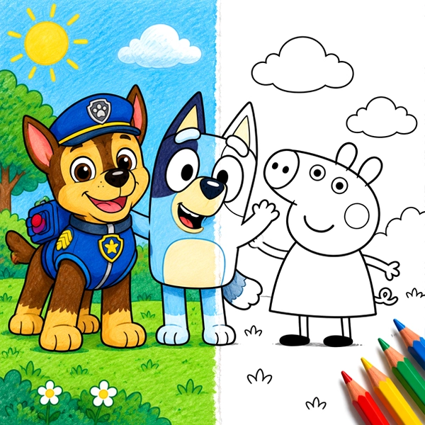Toddler Shows Coloring Pages
