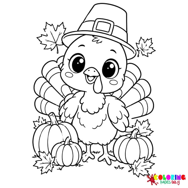 Cute Thanksgiving Coloring Pages