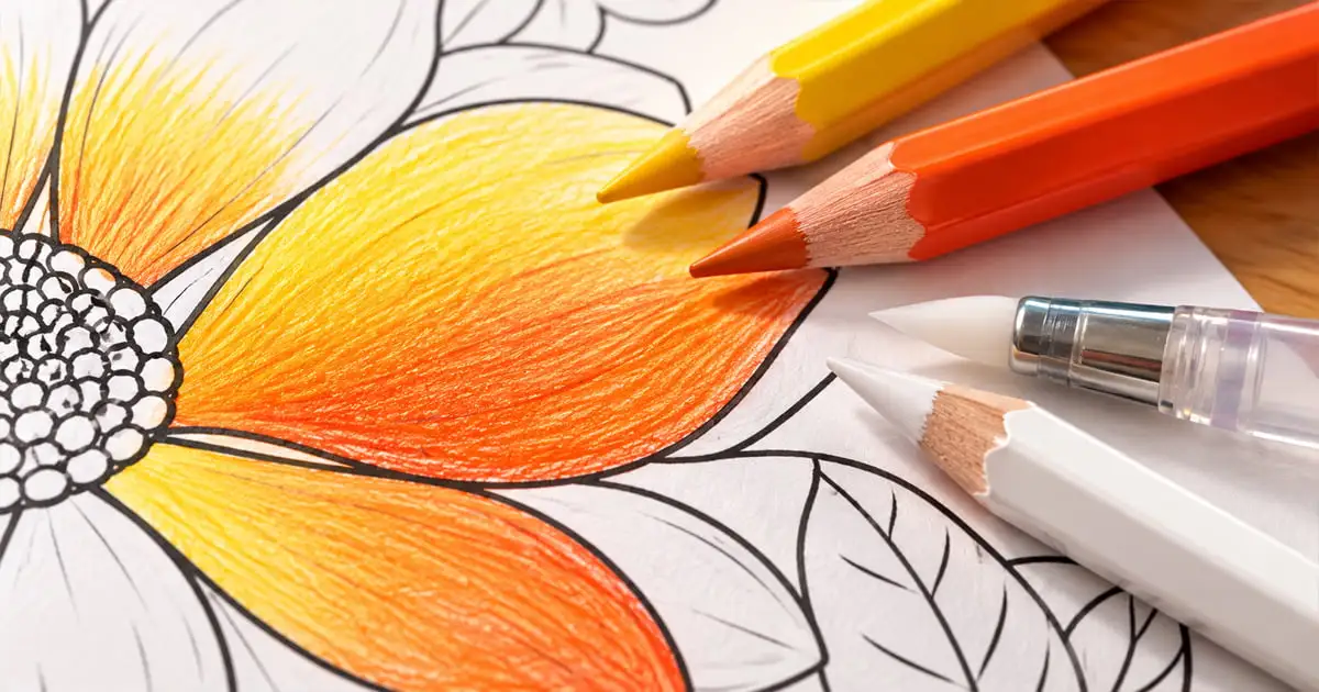 How to Blend Colored Pencils on Coloring Pages