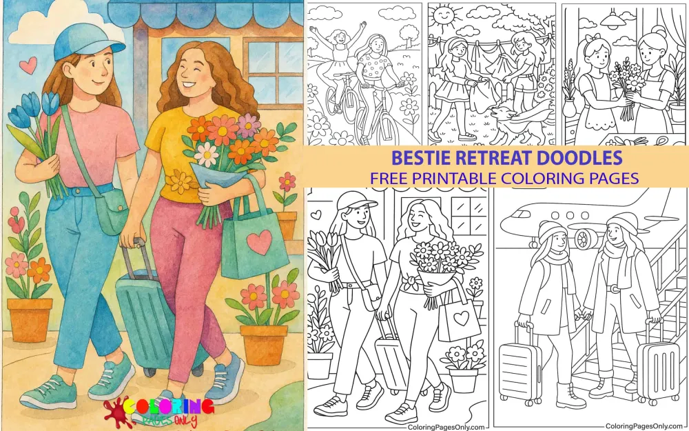 Bestie Retreat Doodles